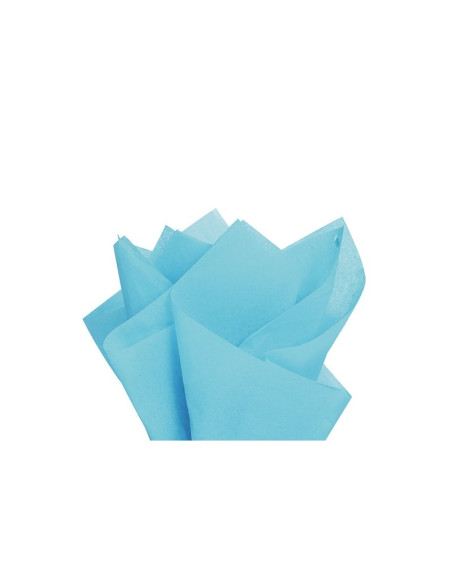 Hartie matase Colorarte, 66x50cm, albastru deschis, set 100 coli