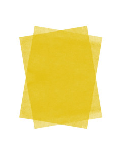 Hartie matase Colorarte, 66x50cm, galben, set 100 coli