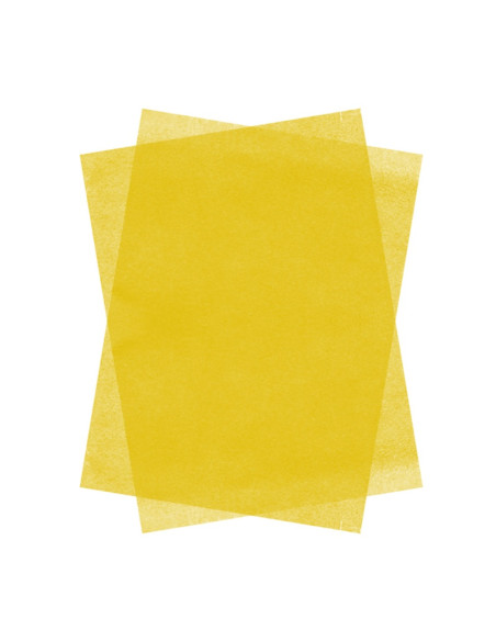 Hartie matase Colorarte, 66x50cm, galben, set 100 coli