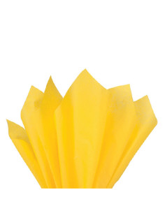 Hartie matase Colorarte, 66x50cm, galben, set 100 coli 2