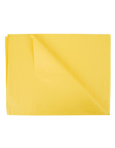 Hartie matase Colorarte, 66x50cm, galben, set 100 coli
