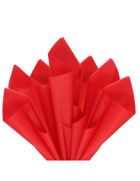 Hartie matase Colorarte, 66x50cm, rosu, set 100 coli