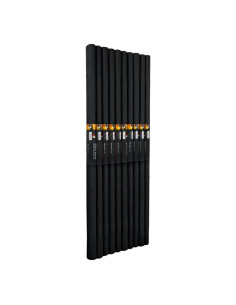 Hartie creponata Colorarte C49, 50x200cm, negru, set 10 role 2