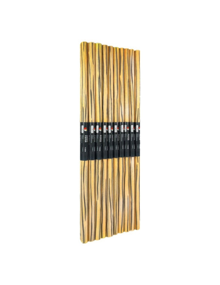 Hartie creponata Colorarte D66, 50x200cm, portocaliu deschis cu dungi negre, model tigru, set 10 role
