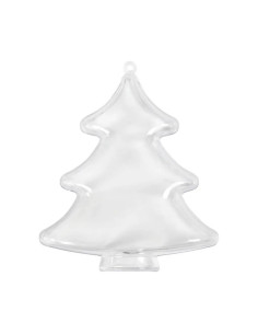 Accesorii creatie - brad plastic, transparent, 10cm, Colorarte