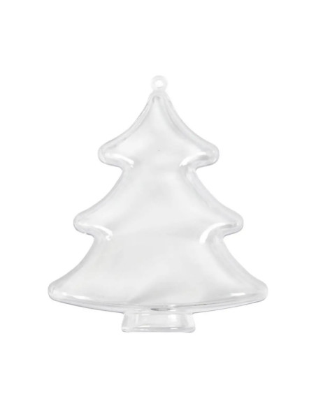 Accesorii creatie - brad plastic, transparent, 10cm, Colorarte