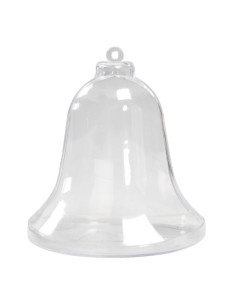 Accesorii creatie - clopotel plastic, transparent, 16cm, Colorarte