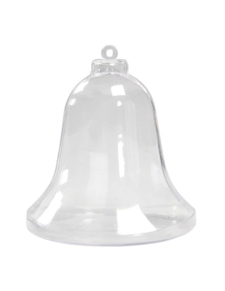 Accesorii creatie - clopotel plastic, transparent, 16cm, Colorarte