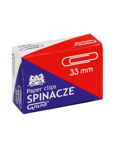 Agrafe Grand Yanda 110-1382, 33mm, argintii, set 100 buc