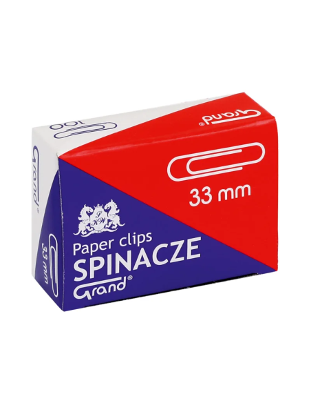 Agrafe Grand Yanda 110-1382, 33mm, argintii, set 100 buc