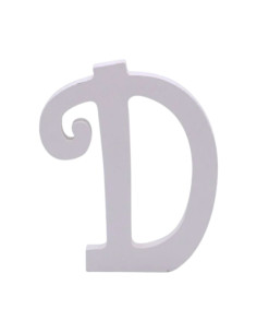 Decoratiuni petrecere Zebra litera D, 11cm, lemn, autoadeziva, JAB0463