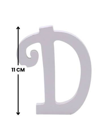 Decoratiuni petrecere Zebra litera D, 11cm, lemn, autoadeziva, JAB0463