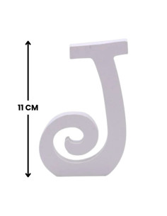 Decoratiuni petrecere Zebra litera J, 11cm, lemn, autoadeziva, JAB0469 2