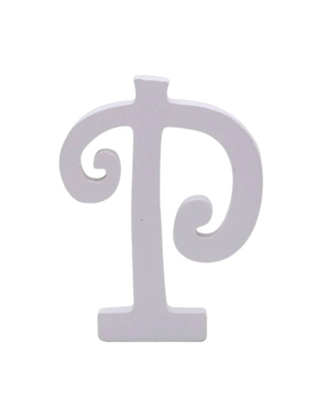 Decoratiuni petrecere Zebra litera P, 11cm, lemn, autoadeziva, JAB0475