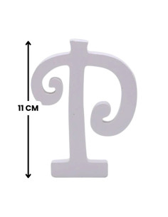 Decoratiuni petrecere Zebra litera P, 11cm, lemn, autoadeziva, JAB0475 2