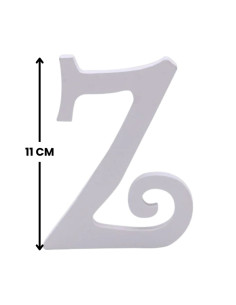 Decoratiuni petrecere Zebra litera Z, 11cm, lemn, autoadeziva, JAB0485 2