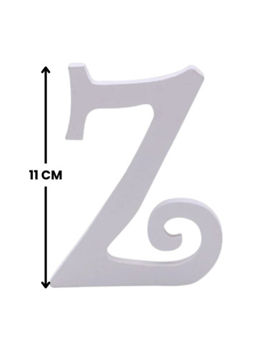 Decoratiuni petrecere Zebra litera Z, 11cm, lemn, autoadeziva, JAB0485