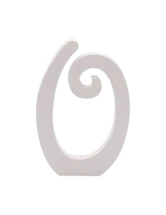 Decoratiuni petrecere Zebra cifra 0, 11cm, lemn, autoadeziva, JAB0450