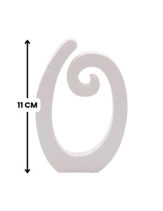 Decoratiuni petrecere Zebra cifra 0, 11cm, lemn, autoadeziva, JAB0450 2