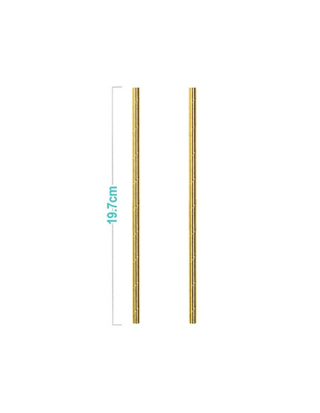 Paie aurii PartyGo, 20cm, DE0091, set 25 buc
