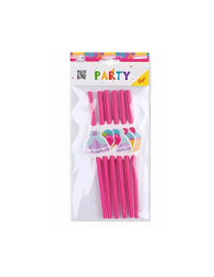 Paie de baut PartyGo, 20cm, imprimeu dulciuri, AA0084, set 6 buc 2