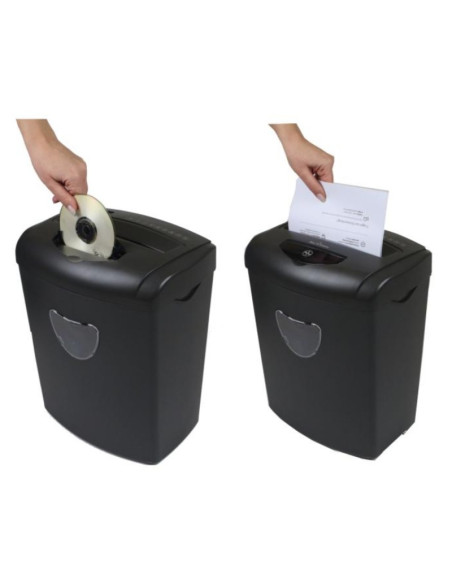 Distrugator documente automat ProfiOffice Piranha 10CD, 10 coli, securitate P-4, taiere particule 4x35mm, 230W, cos 21 litri