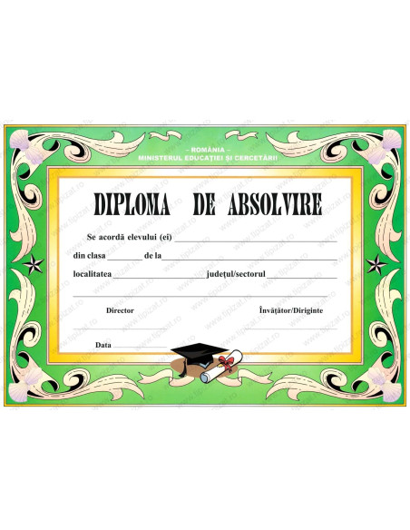 D004a Diploma de absolvire