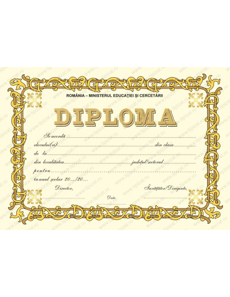 D006a Diploma scolara