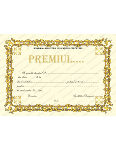 D006b Diploma de acordare a premiului