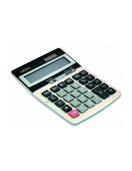 Calculator de birou Noki MC002, 12 digiti, alimentare baterie + solar, ecran inclinat