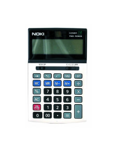 Calculator de birou Noki H-CN001, 14 digiti, alimentare baterie + solar, ecran inclinat