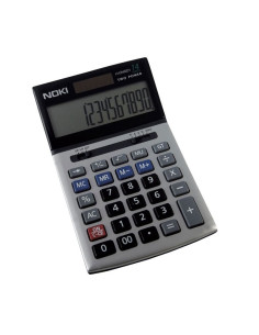 Calculator de birou Noki H-CN001, 14 digiti, alimentare baterie + solar, ecran inclinat 2