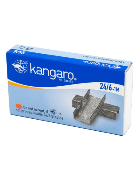 Capse Kangaro 1M, 24/6, 30 coli, set 1000 buc