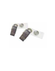 Clips pentru ecuson CNX OA000013, metalic