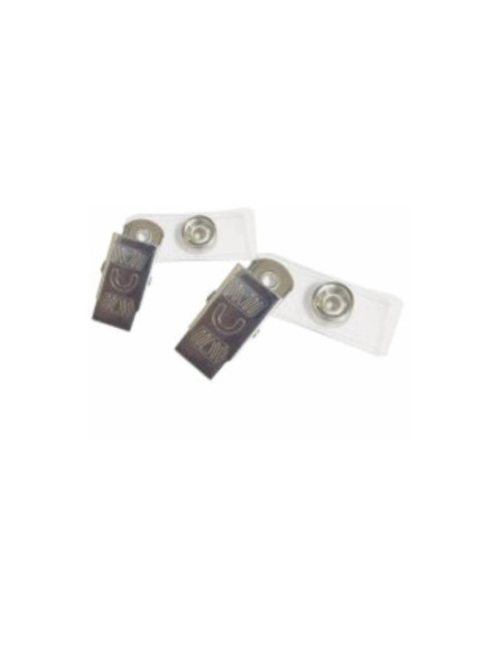 Clips pentru ecuson CNX OA000013, metalic