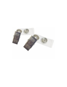 Clips pentru ecuson CNX OA000013, metalic 2