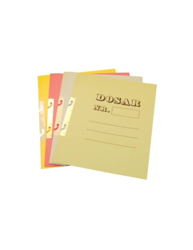 Dosar incopciat 1/1 STIL, carton, 230g/mp, alb
