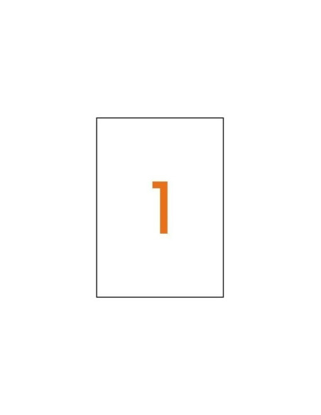 Etichete autocolante Agipa 101125/119004, 1/A4, 210x297mm, permanente, colturi rotunjite, alb, top 100 coli (100 etichete)
