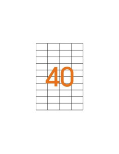 Etichete autocolante Agipa 100984, 40/A4, 52.5x29.7mm, permanente, colturi drepte, alb, top 100 coli (4000 etichete) 2