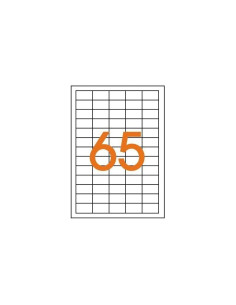 Etichete autocolante Etibox 119770, 65/A4, 38x21.2mm, permanente, colturi drepte, alb, top 100 coli (6500 etichete) 2