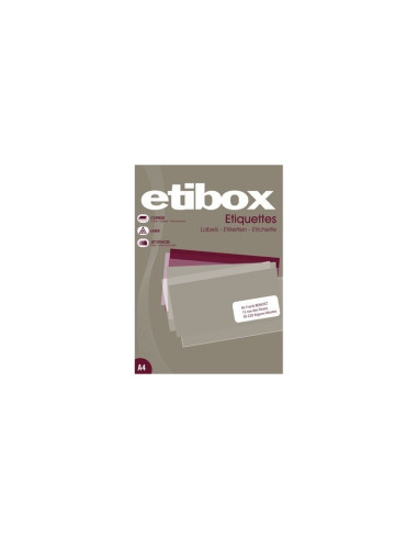 Etichete autocolante Etibox 119764, 8/A4, 99.1x67.7mm, permanente, colturi rotunjite, alb, top 100 coli (800 etichete)