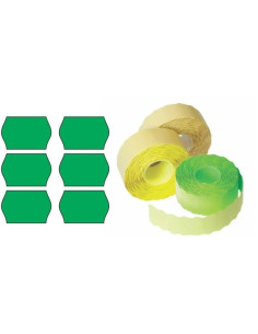 Etichete de pret, 26x16mm, permanente, verde, rola 1000 etichete