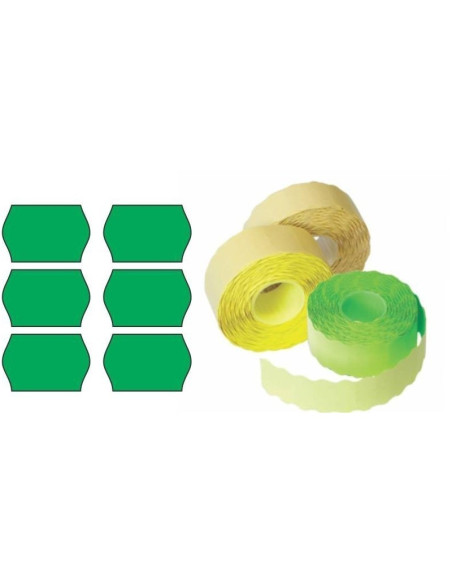 Etichete de pret, 26x16mm, permanente, verde, rola 1000 etichete