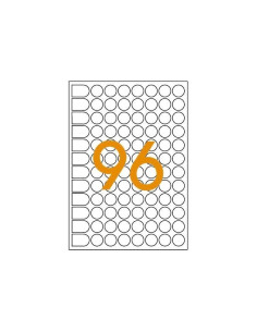 Etichete autocolante Agipa 114311, 96/A5, 15mm, permanente, rotund, verzi, top 10 coli (960 etichete) 2