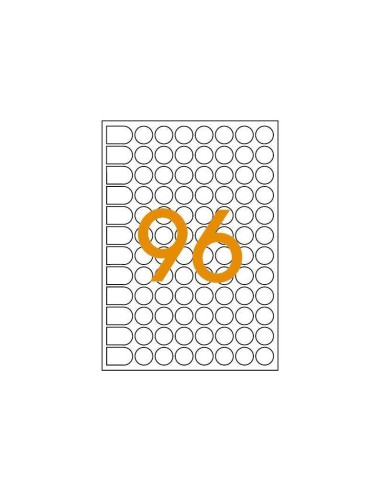 Etichete autocolante Agipa 114311, 96/A5, 15mm, permanente, rotund, verzi, top 10 coli (960 etichete)