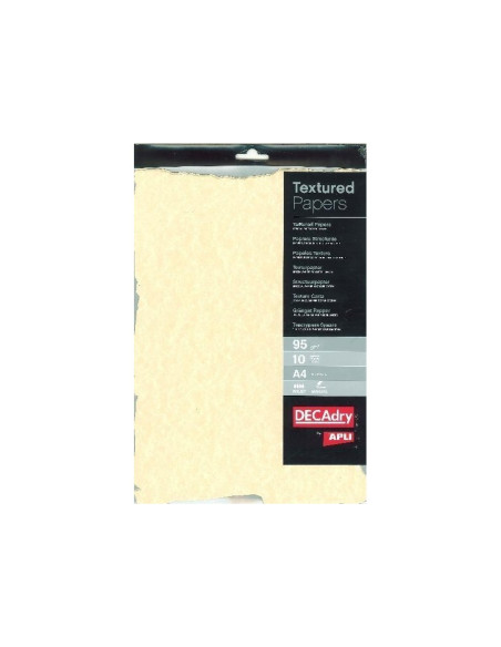 Hartie texturata A4 DECAdry Champag SCL2058D, 95g/mp, pretaiata, set 10 coli