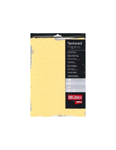 Hartie texturata A4 DECAdry Gold SCL2059D, 95g/mp, pretaiata, set 10 coli