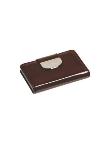 Port carti de vizita CNX, imitatie piele, negru