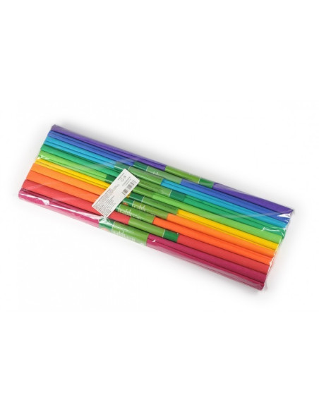 Hartie creponata Koh-i-noor K9755-38, 50x200cm, diverse culori, set 10 buc