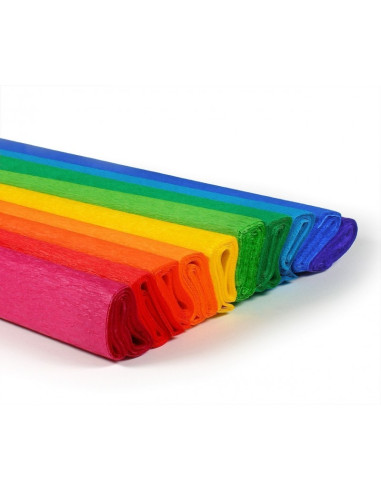 Hartie creponata Koh-i-noor K9755-38, 50x200cm, diverse culori, set 10 buc